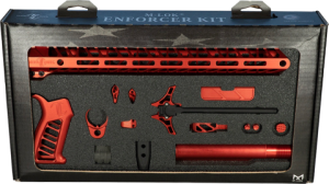 TIMBER CREEK ENFORCER AR BUILD KIT, RED ANODIZED