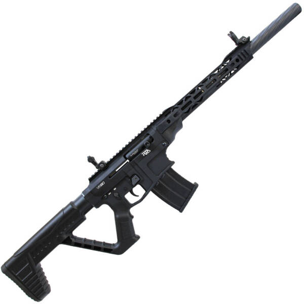 ROCK ISLAND ARMORY (RIA) VR80 12 GAUGE AR STYLE SEMI-AUTO SHOTGUN 20 BARREL 3″ CHAMBER 5 ROUNDS GAS OPERATED ALUMINUM UPPER RECEIVER POLYMER FURNITURE BLACK - Image 2