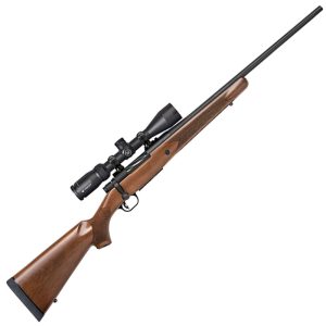 MOSSBERG PATRIOT VORTEX SCOPED COMBO BOLT ACTION RIFLE .308 WINCHESTER 22″ BARREL 5 ROUNDS VORTEX CROSSFIRE II 3-9×40 SCOPE WITH BDC RETICLE WALNUT STOCK MATTE BLUED