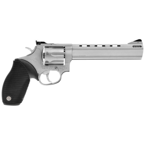 Taurus Tracker 627 Double Action Revolver .357 Magnum 6.5" Ported Barrel 7 Rounds Fixed Front Sight/Adj Rear Sight Rubber Grip Matte Stainless Steel Finish - Image 2