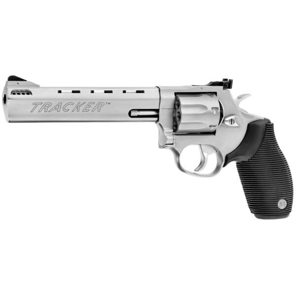 Taurus Tracker 627 Double Action Revolver .357 Magnum 6.5" Ported Barrel 7 Rounds Fixed Front Sight/Adj Rear Sight Rubber Grip Matte Stainless Steel Finish - Image 3