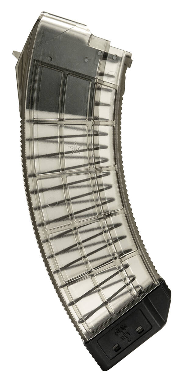 CENTURY ARMS US PALM RANGE AK30R 7.62×39 SOVIET AK-47 30 ROUND MAGAZINE CLEAR/BLACK - Image 2