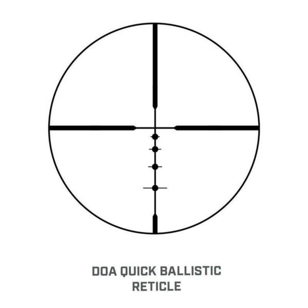 BUSHNELL TROPHY XLT 3-9×40 – DOA QUICK BALLISTIC RETICLE – BLACK - Image 2