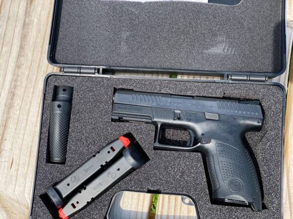 CZ P-10 C 9MM SEMI AUTO PISTOL 4.02″ BARREL 15 ROUNDS REVERSIBLE MAGAZINE CATCH FIXED 3 DOT SIGHTS POLYMER FRAME MATTE BLACK FINISH - Image 2