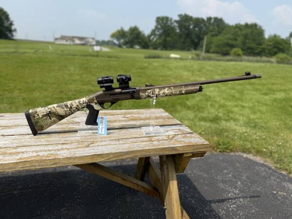 PRE-OWNED FRANCHI AFFINITY 3 12GA SEMI AUTO SHOTGUN W/SIG ROMEO OPTIC AND MAGNIFIER - Image 3